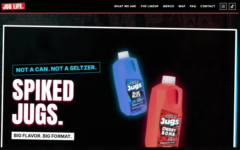 The Jug Life home page.
